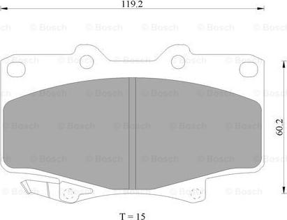 BOSCH 0 986 AB9 173 - Əyləc altlığı dəsti, əyləc diski furqanavto.az