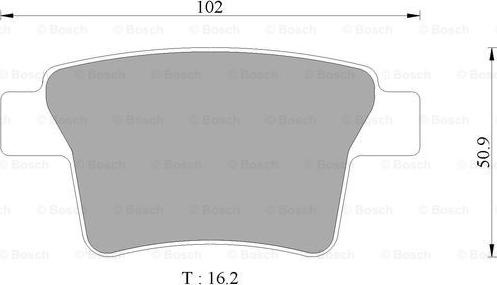 BOSCH 0 986 AB9 355 - Əyləc altlığı dəsti, əyləc diski furqanavto.az