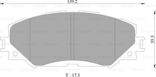 BOSCH 0 986 AB9 361 - Əyləc altlığı dəsti, əyləc diski furqanavto.az