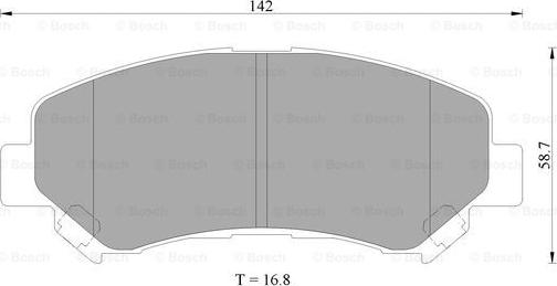 BOSCH 0 986 AB9 368 - Əyləc altlığı dəsti, əyləc diski furqanavto.az