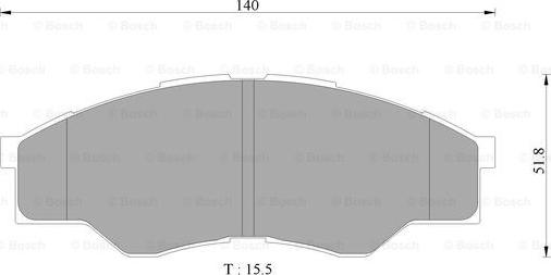 BOSCH 0 986 AB9 376 - Əyləc altlığı dəsti, əyləc diski furqanavto.az