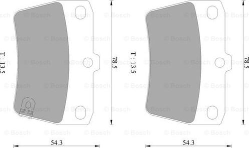 BOSCH 0 986 AB9 293 - Əyləc altlığı dəsti, əyləc diski furqanavto.az