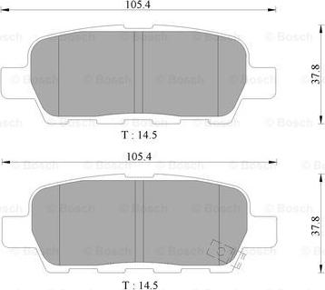 BOSCH 0 986 AB9 283 - Əyləc altlığı dəsti, əyləc diski furqanavto.az