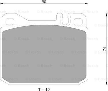 BOSCH 0 986 AB4 988 - Əyləc altlığı dəsti, əyləc diski furqanavto.az