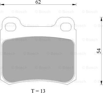 BOSCH 0 986 AB4 975 - Əyləc altlığı dəsti, əyləc diski furqanavto.az