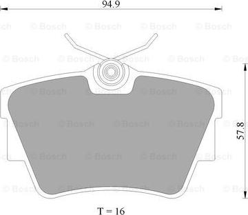 BOSCH 0 986 AB4 468 - Əyləc altlığı dəsti, əyləc diski furqanavto.az