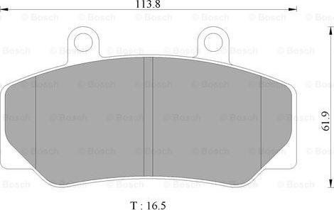 BOSCH 0 986 AB4 434 - Əyləc altlığı dəsti, əyləc diski furqanavto.az