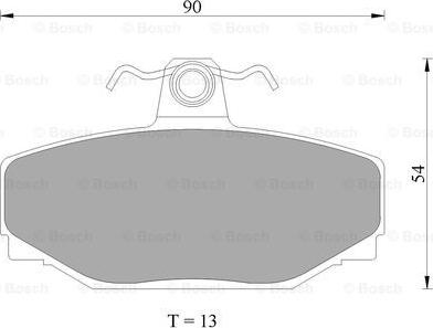 BOSCH 0 986 AB4 435 - Əyləc altlığı dəsti, əyləc diski furqanavto.az