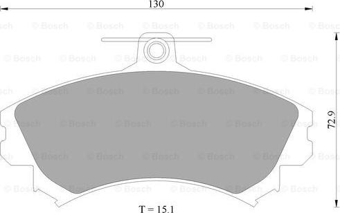 BOSCH 0 986 AB4 551 - Əyləc altlığı dəsti, əyləc diski furqanavto.az