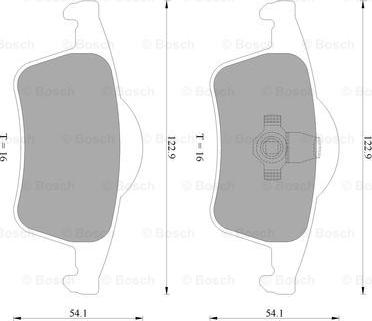 BOSCH 0 986 AB4 565 - Əyləc altlığı dəsti, əyləc diski furqanavto.az