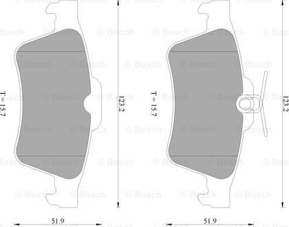 BOSCH 0 986 AB4 583 - Əyləc altlığı dəsti, əyləc diski www.furqanavto.az