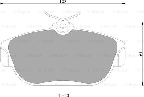 BOSCH 0 986 AB4 685 - Əyləc altlığı dəsti, əyləc diski furqanavto.az