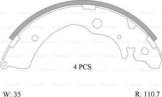 BOSCH 0 986 AB0 003 - Əyləc Başlığı Dəsti furqanavto.az