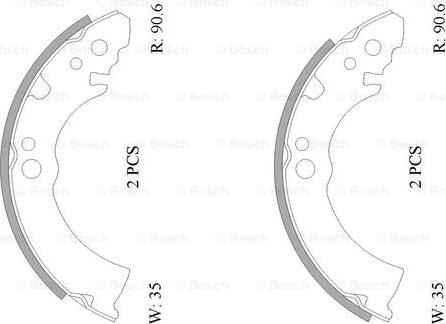 BOSCH 0 986 AB0 034 - Əyləc Başlığı Dəsti furqanavto.az