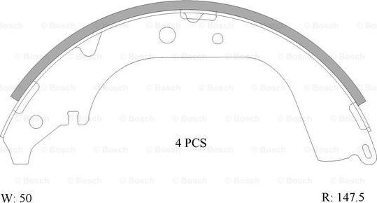 BOSCH 0 986 AB0 105 - Əyləc Başlığı Dəsti furqanavto.az