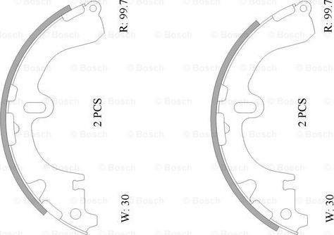 BOSCH 0 986 AB0 107 - Əyləc Başlığı Dəsti furqanavto.az