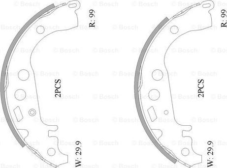 BOSCH 0 986 AB0 118 - Əyləc Başlığı Dəsti furqanavto.az