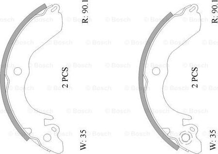 BOSCH 0 986 AB0 837 - Əyləc Başlığı Dəsti furqanavto.az