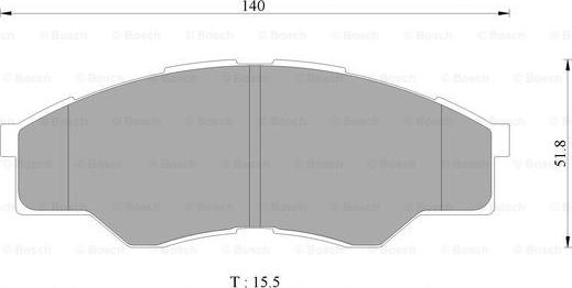 BOSCH 0 986 AB1 934 - Əyləc altlığı dəsti, əyləc diski furqanavto.az