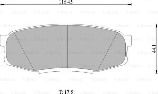 BOSCH 0 986 AB1 494 - Əyləc altlığı dəsti, əyləc diski furqanavto.az