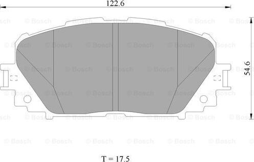 BOSCH 0 986 AB1 498 - Əyləc altlığı dəsti, əyləc diski furqanavto.az