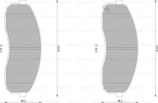 BOSCH 0 986 AB1 440 - Əyləc altlığı dəsti, əyləc diski furqanavto.az