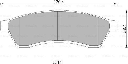 BOSCH 0 986 AB1 463 - Əyləc altlığı dəsti, əyləc diski furqanavto.az