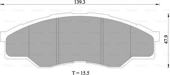 BOSCH 0 986 AB1 414 - Əyləc altlığı dəsti, əyləc diski furqanavto.az