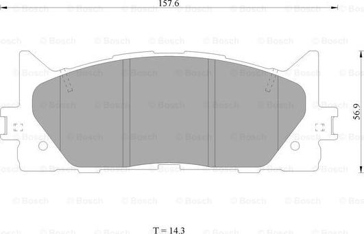 BOSCH 0 986 AB1 420 - Əyləc altlığı dəsti, əyləc diski furqanavto.az