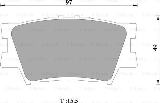 BOSCH 0 986 AB1 421 - Əyləc altlığı dəsti, əyləc diski furqanavto.az