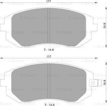 BOSCH 0 986 AB1 476 - Əyləc altlığı dəsti, əyləc diski furqanavto.az