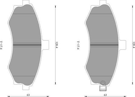 BOSCH 0 986 AB1 694 - Əyləc altlığı dəsti, əyləc diski furqanavto.az