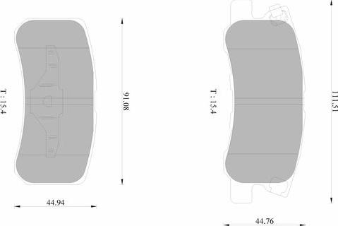 BOSCH 0 986 AB1 629 - Əyləc altlığı dəsti, əyləc diski furqanavto.az