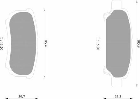 BOSCH 0 986 AB1 624 - Əyləc altlığı dəsti, əyləc diski furqanavto.az