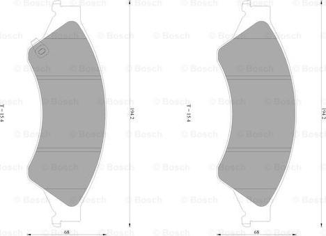 BOSCH 0 986 AB1 083 - Əyləc altlığı dəsti, əyləc diski furqanavto.az