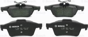 BOSCH 0 986 AB1 194 - Əyləc altlığı dəsti, əyləc diski www.furqanavto.az