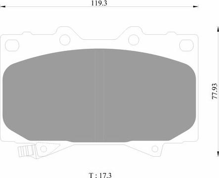 BOSCH 0 986 AB1 366 - Əyləc altlığı dəsti, əyləc diski furqanavto.az