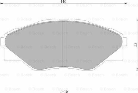 BOSCH 0 986 AB1 796 - Əyləc altlığı dəsti, əyləc diski furqanavto.az