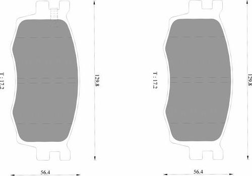 BOSCH 0 986 AB1 754 - Əyləc altlığı dəsti, əyləc diski furqanavto.az