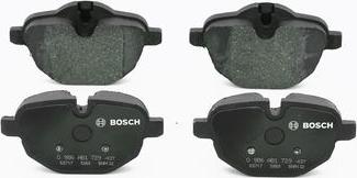 BOSCH 0 986 AB1 729 - Əyləc altlığı dəsti, əyləc diski furqanavto.az