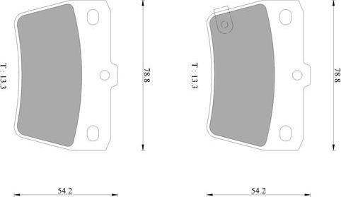 BOSCH 0 986 AB3 907 - Əyləc altlığı dəsti, əyləc diski furqanavto.az