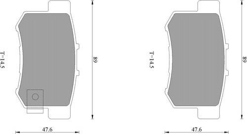 BOSCH 0 986 AB3 491 - Əyləc altlığı dəsti, əyləc diski furqanavto.az