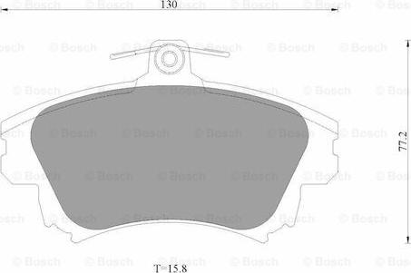 BOSCH 0 986 AB3 505 - Əyləc altlığı dəsti, əyləc diski furqanavto.az