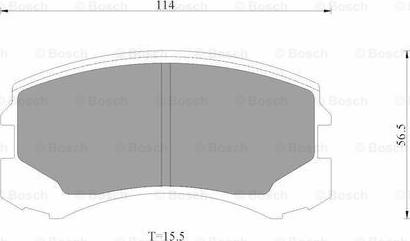 BOSCH 0 986 AB3 503 - Əyləc altlığı dəsti, əyləc diski furqanavto.az