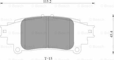 BOSCH 0 986 AB3 531 - Əyləc altlığı dəsti, əyləc diski furqanavto.az