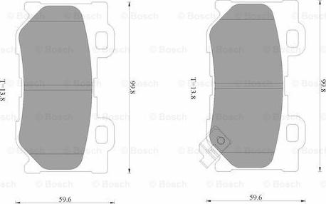 BOSCH 0 986 AB3 529 - Əyləc altlığı dəsti, əyləc diski furqanavto.az