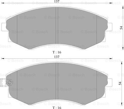 BOSCH 0 986 AB3 049 - Əyləc altlığı dəsti, əyləc diski furqanavto.az