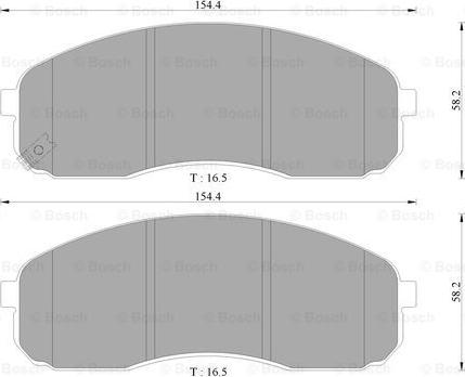 BOSCH 0 986 AB3 059 - Əyləc altlığı dəsti, əyləc diski furqanavto.az