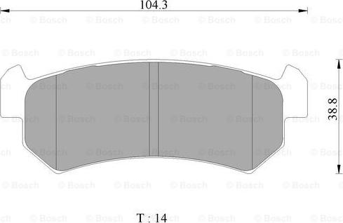 BOSCH 0 986 AB3 071 - Əyləc altlığı dəsti, əyləc diski furqanavto.az