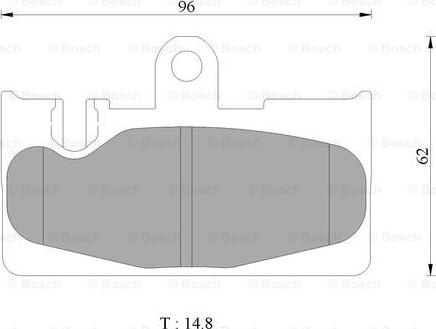 BOSCH 0 986 AB2 441 - Əyləc altlığı dəsti, əyləc diski furqanavto.az